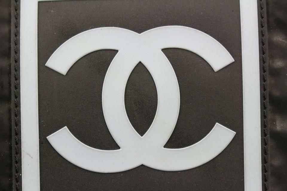 Chanel XL Black Sports Logo CC Messenger Crossbody Bag