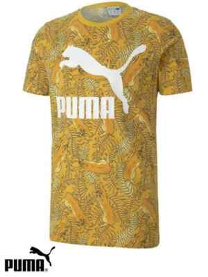 Herren T-Shirt Puma gelb bedruckt (597409-25) M, L & XL