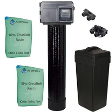 64k Water Softener with 10% Resin and Fleck 2510SXT Controller 1" Bypass