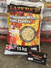 Bbq Pizza Oven Wood Pellets BIG 15kgs BIGGEST BAG ON EBAY PLUS FREE FIRELIGHTERS