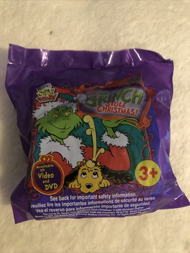 Vintage 2000 Wendy's Kids Meal Toy How The Grinch Stole Christmas Sled Ornament - Picture 2 of 4