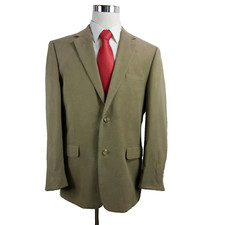 Andrew Fezza 44R 2 Button Light Brown Suit Blazer Sports Coat