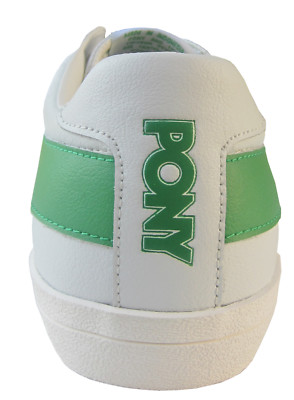 Baskets Pony Topstar En Cuir Véritable Blanc - Pointures 38 à 44 - Neuves Avec Boîte, Semelle Caoutchouc