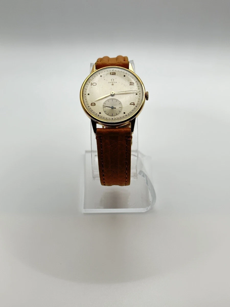 1944 Omega 30T2PC WWII Era Watch Bison Leather Strap w Omega