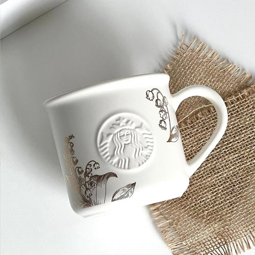 Chic Lily of the Valley 12oz Ceramic Mug Coffee Cup Tea Cups - Picture 2 of 4