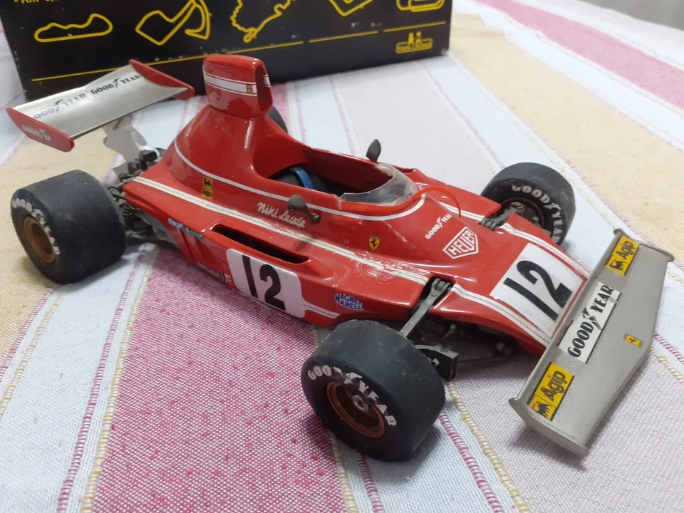 1:18 TWIN CRONO FERRARI 312 B3 74 AUTO DA CORSA F1 NIKI LAUDA ROSSO - Immagine 3 di 4