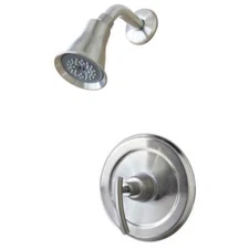 Ultra Faucets Contemporary 1-Handle 1-Spray Shower Faucet in Brushed Nickel