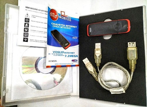 Alice mobile Chiavetta internet Tim Onda MT503HS 7.2 mega scatola originale acce - Foto 2 di 3