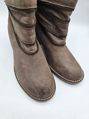 Sundance Brown Leather Ankle Boots s-l400.jpg main image 2
