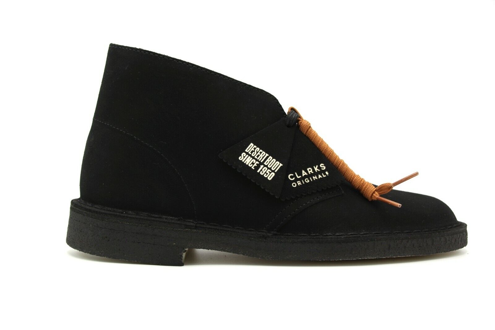 Oceanië verkorten Zijdelings New Clarks OF ENGLAND ORIGINAL LIMITED EDITION 70 YEAR Black Suede Desert  Boots | eBay