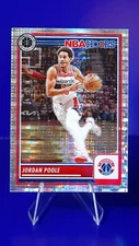 Jordan Poole 2023-24 Hoops Premium Stock #277 Washington Wizards Silver Pulsar