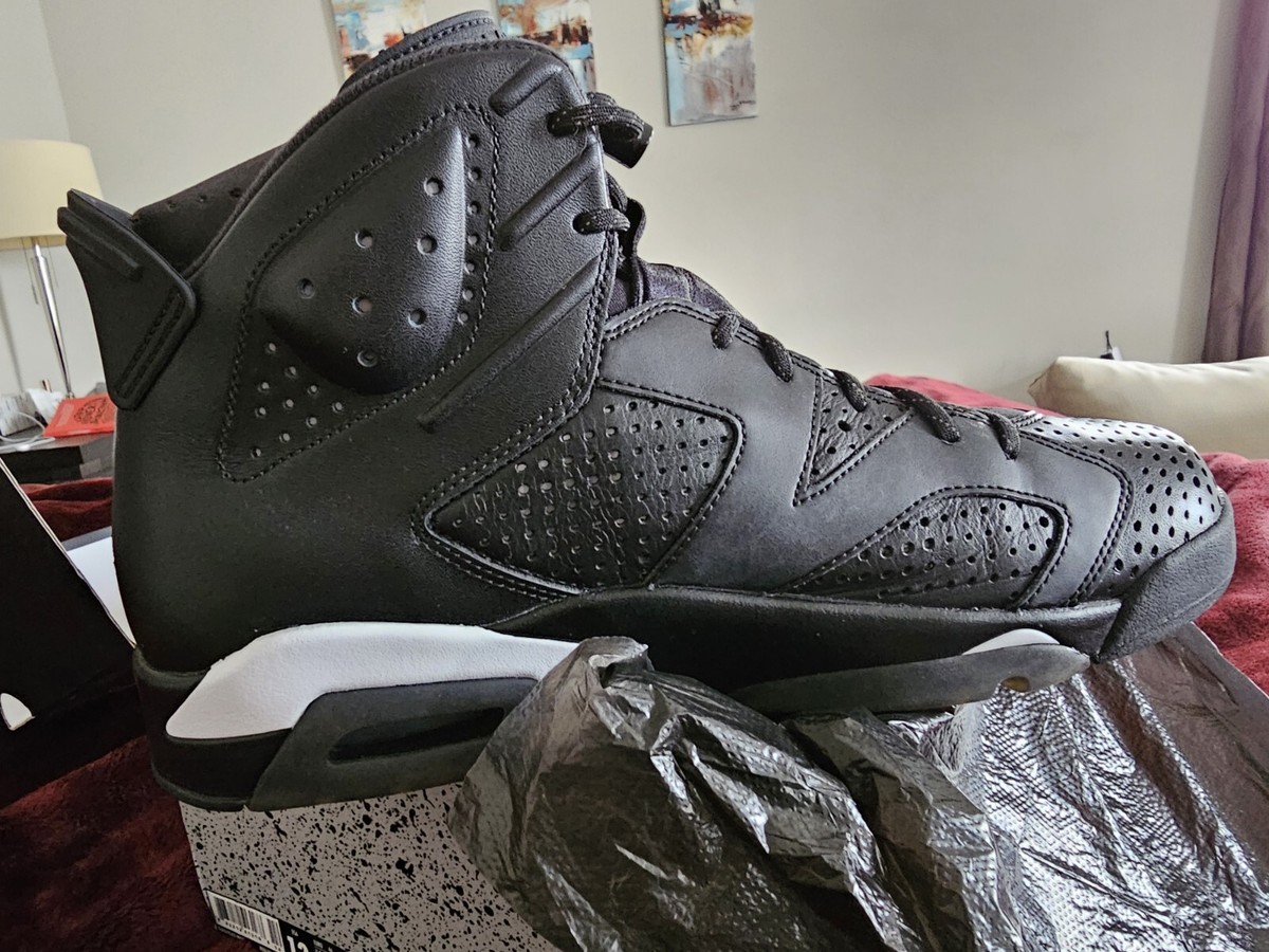 NEW GENUINE Nike Air Jordan VI 6 RETRO BLACK CAT Men's Shoes SIZE