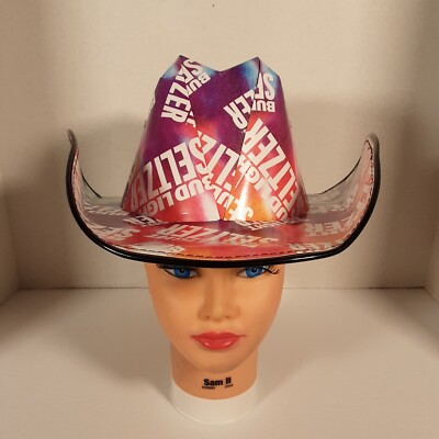 NEW Bud Light Seltzer Cowboy Cardboard Beer Box Party Hat  display picture 1