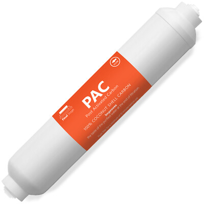 Post Activated Carbon Water Filter Replacement   Inline 5 Micron    PAC