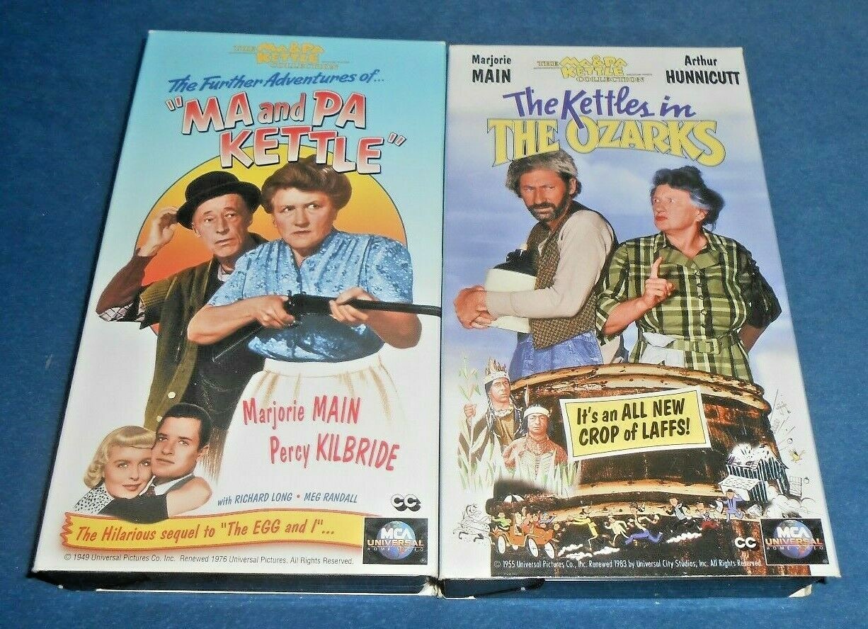 Lot of 6 Assorted Ma and Pa Kettle VHS Video Tapes eBay