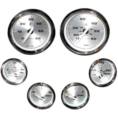 Faria Kronos Box Set Inboard Speedo/Tach/Fuel/Volts/Temp #KTF024