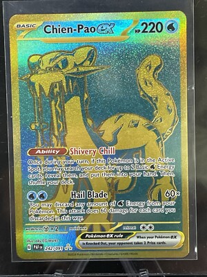 chien pao pokemon card price Pokmon TCG: Knock Out Collection (Chien-Pao) Perfect Order Chien Chien-Pao EX 242/091 Pokemon Paldean