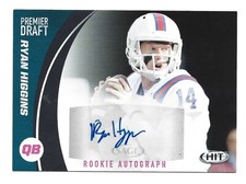 Ryan Higgins AUTOGRAPH RC Louisiana Tech Bulldogs 2017 Sage Hit AUTO Football LA