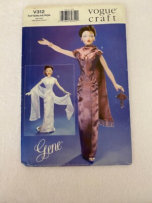 New & Uncut Gene Vogue Doll Pattern V312