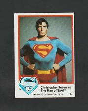1978 Topps SUPERMAN #1 RC ~ Christopher Reeve as the Man of Steel!