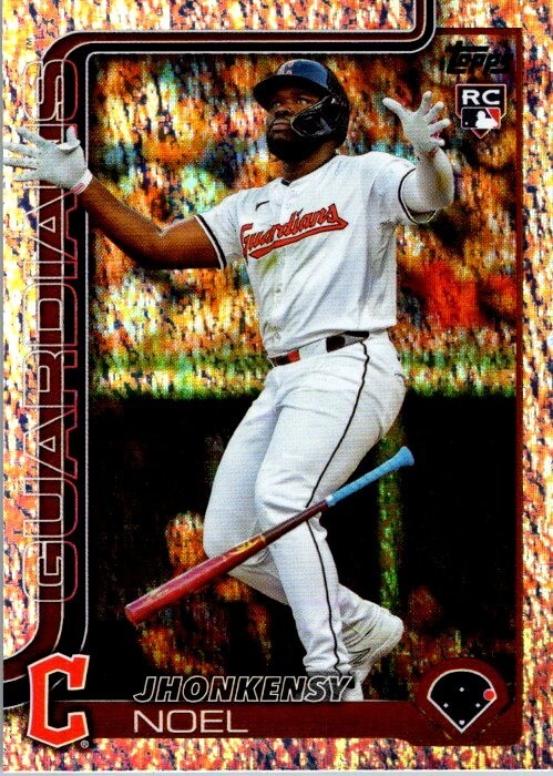 Jhonkensy Noel 2025 Topps Series One Sand Glitter Rookie Card #24 - Guardians