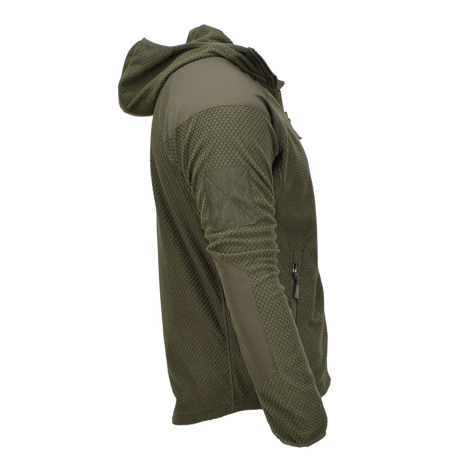 Blochl Brand Military style fleece thermal jacket hooded reinforced olive NEW - Image 2 of 4