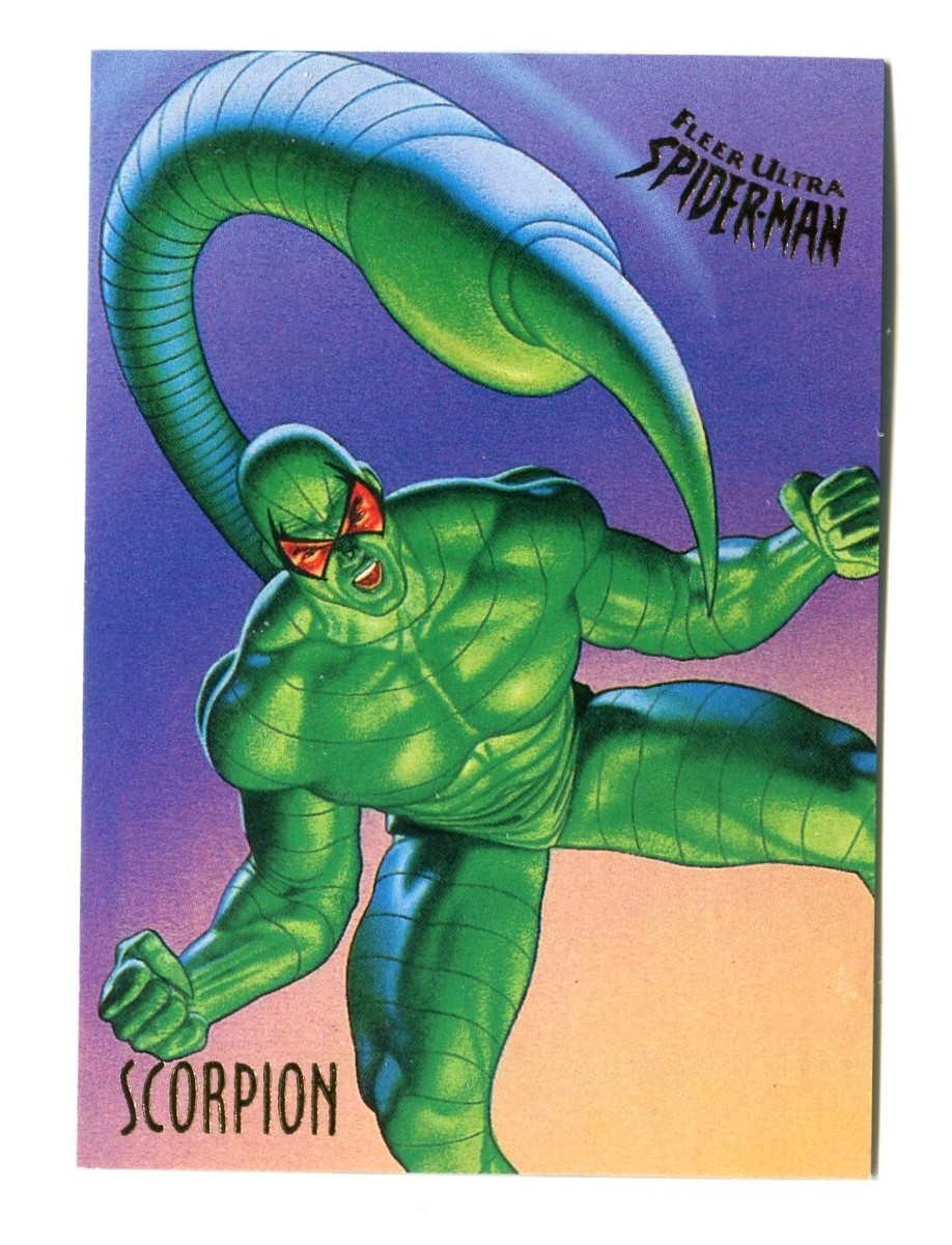 1995 Fleer Ultra Marvel Spider-Man Base Card #49 Scorpion | eBay