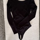 alice + olivia Black Silver Beaded Long Sleeve Bodysuit Women’s Size S — photo 6