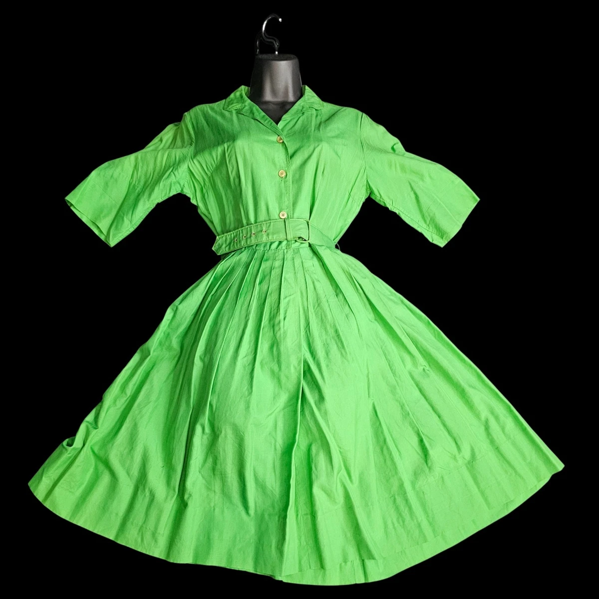 sachin and babi light blue dress 50s Vintage Inspired Vera Sweet Heart Swing Dress by Cerys' Closet in Green