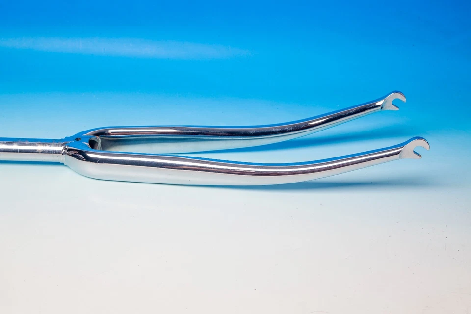 FORCELLA  ACCIAIO UNICROWN CROMATA 700c  1"  stelo 250mm NOS dimensioni generose - Immagine 2 di 4