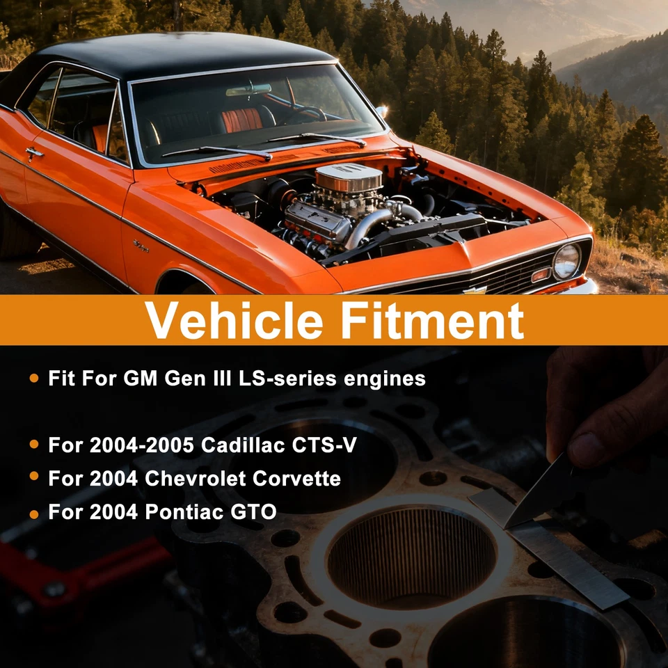 Cubierta del valle del motor para Cadillac CTS-V Chevrolet Corvette 5,7 L LS1 LS6 2004-05 Foto 2 de 4