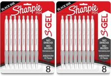 S-Gel Pens, Black (Pack of 2)