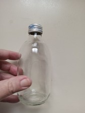 Vintage Clear Pepsi 10 Oz. Bottle With Lid NO LABEL