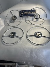 Mercedes Steering Chrome Horn Rings 190 180 220 S Sl Se W120 W121 W186 Each