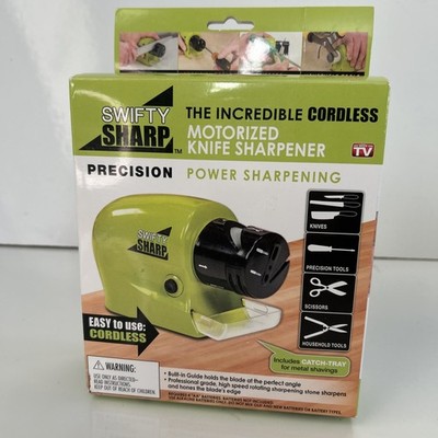 Electric Knife Sharpener Swifty Sharp Multifunctional Cordless Motorized Blade 