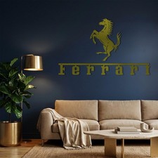 Ferrari Metal Wall Art Prancing Horse Decor Car Enthusiast Gift