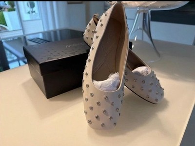 Marc Cain Ballerinas Creme Taupe 40 Neu