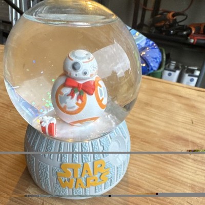 Star Wars BB-8 Snow Globe Robot Round Gray/White/Orange Plastic Kids