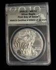 2019 ANACS MS70 American Silver Eagle 1 Oz First Strike #00822 of 12,019