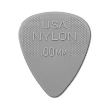 Jim Dunlop Nylon Standard Pick .60MM - 12 Pack .60mm, Gray