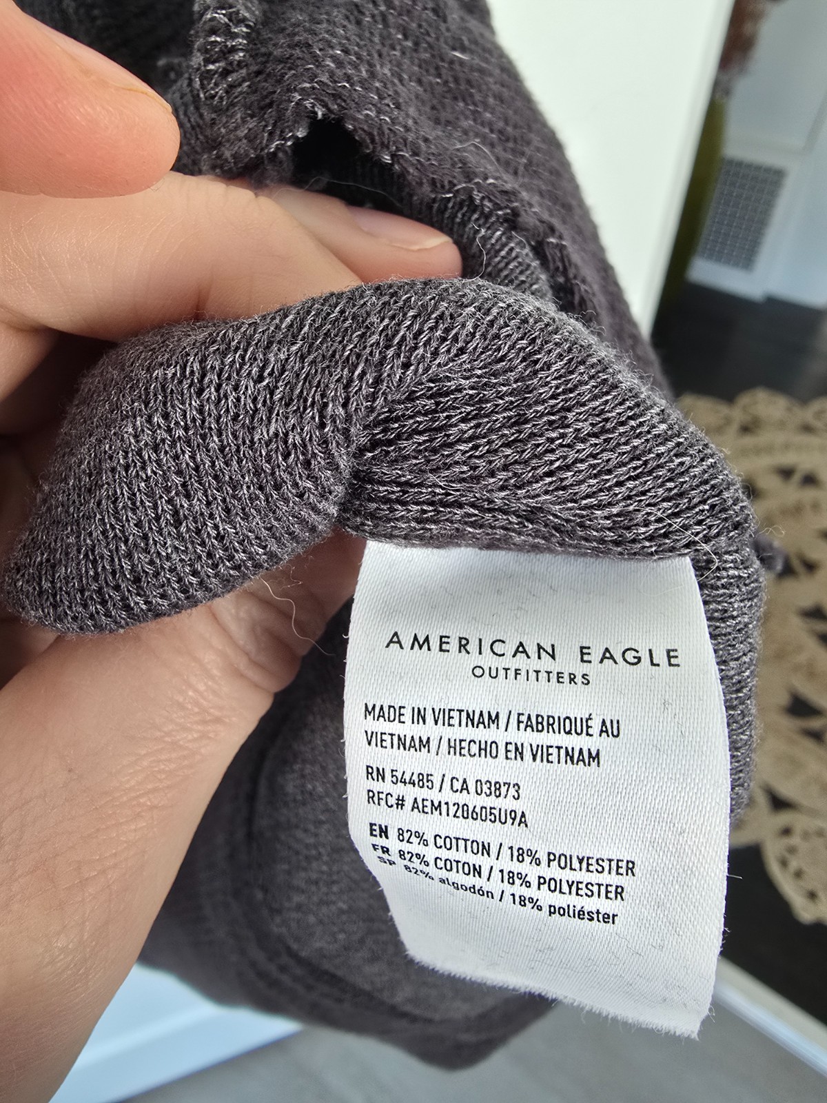 American Eagle Patchwork Exposed Seam Oversized S… - image 4