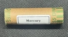 $5 Roll of 50 Mercury Dimes Mixed Dates 1940s Circulated 90% Silver