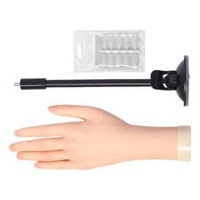 Realistic Nail Practice Hand Model With Replaceable Artificial Tips For Advanced