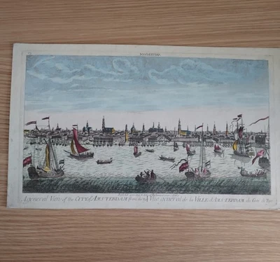 Vue d'optique 18e - Vue générale d'Amsterdam - Photo 1/4
