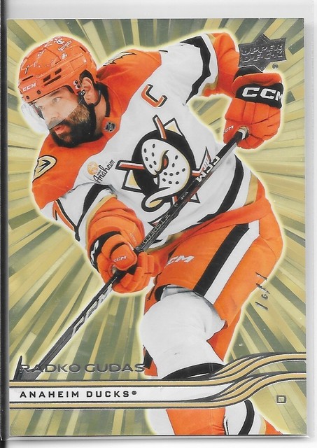 2025/26 Upper Deck Gold Outburst Radko Gudas 1/1 4 Ducks