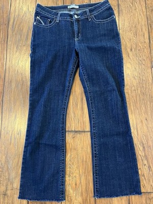 Lee Slender Secret Bootcut Low Rise Stretch Dark Wash Blue Denim Jeans 5-Pocket