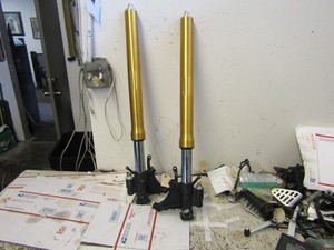 2006-2007 YAMAHA YZF R6 OEM FRONT FORKS SHOCK SUSPENSION SET PAIR