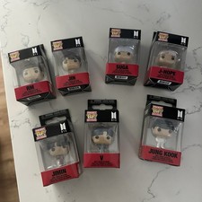 Juego de 7 Pocket POP! Llavero BTS Jung Kook, V, Jimin, J-Hope, Suga, Jin, RM