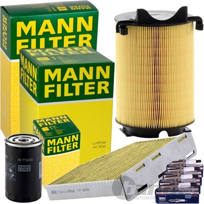 MANN FILTER INSPEKTIONSPAKET passend für AUDI A3 8P VW CADDY 3 GOLF 5 6 TOURAN