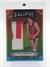 REED SHEPPARD 2024-25 OBSIDIAN ECLIPSE ROOKIE PATCH REGGAE RC /15 Q0933